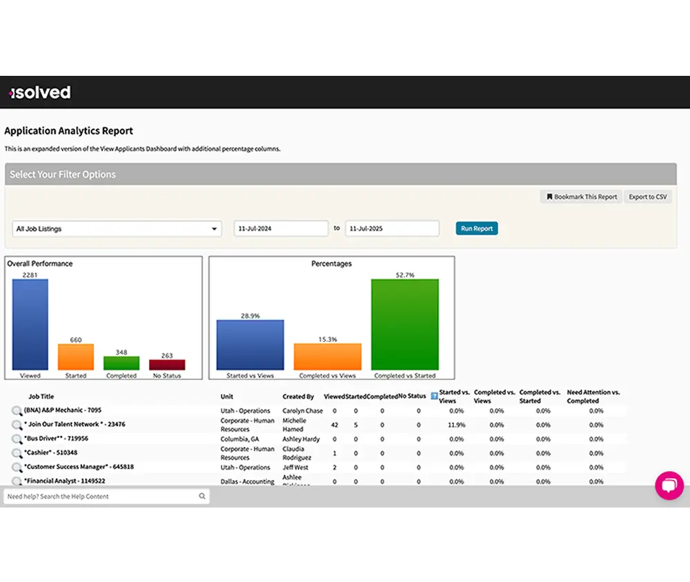 view of software of reports and compliance