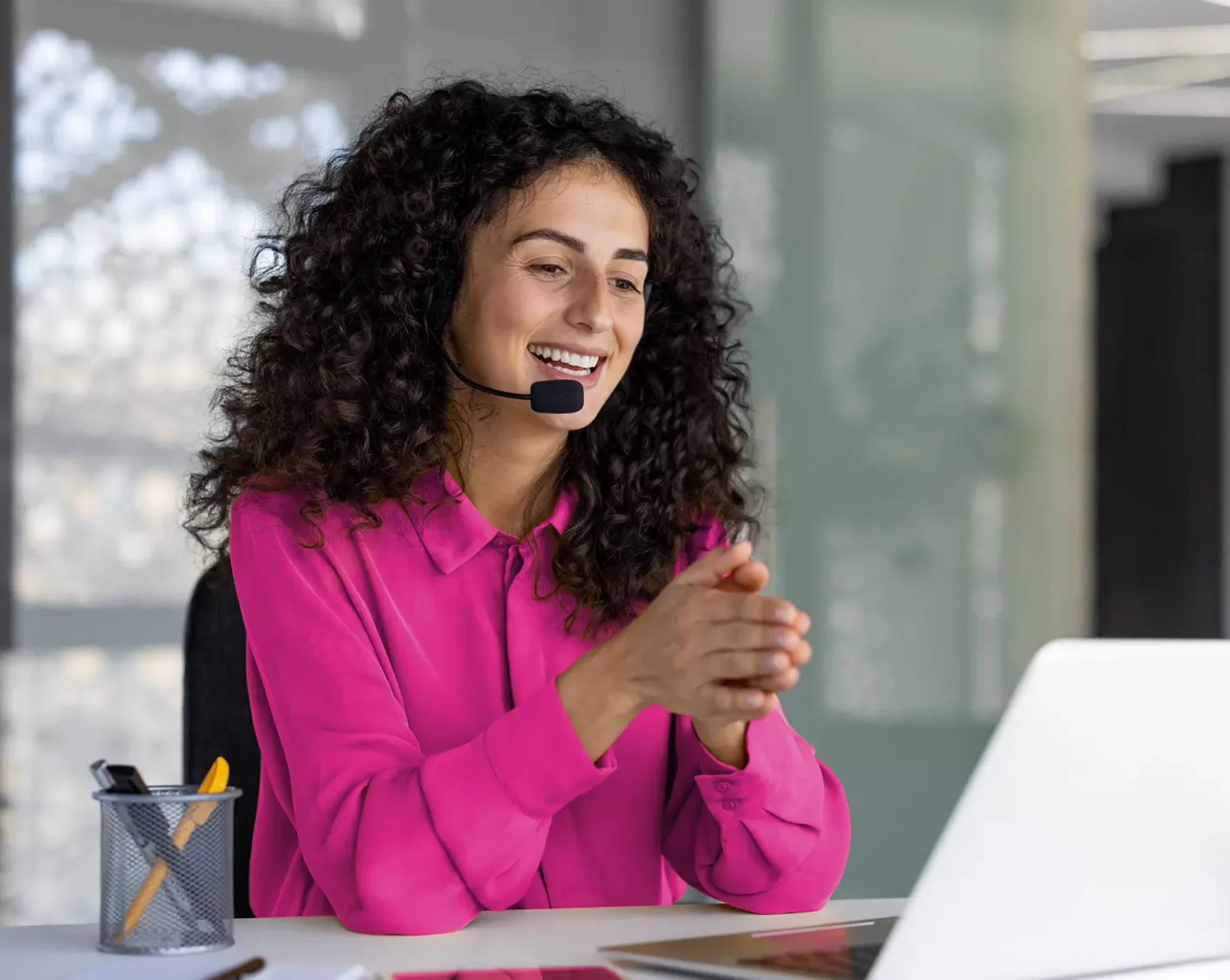 support employee helping with benefits