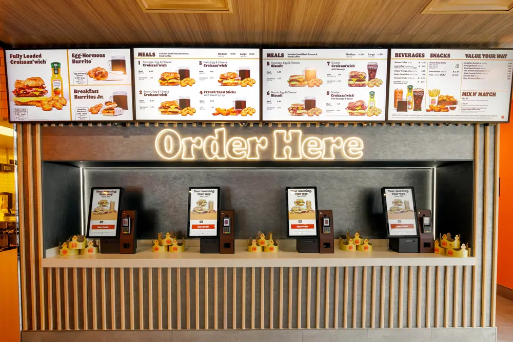 inside a burger king restaurant