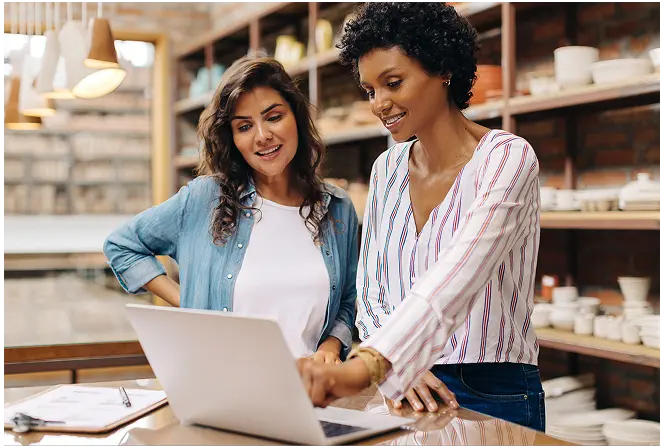 small business owners complete payroll for company