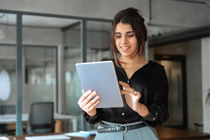 Image with a video play icon