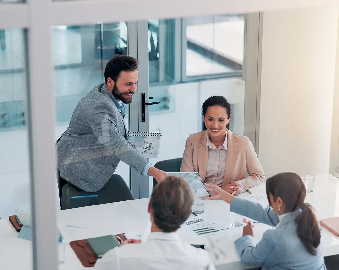 office meeting at an accounting firm