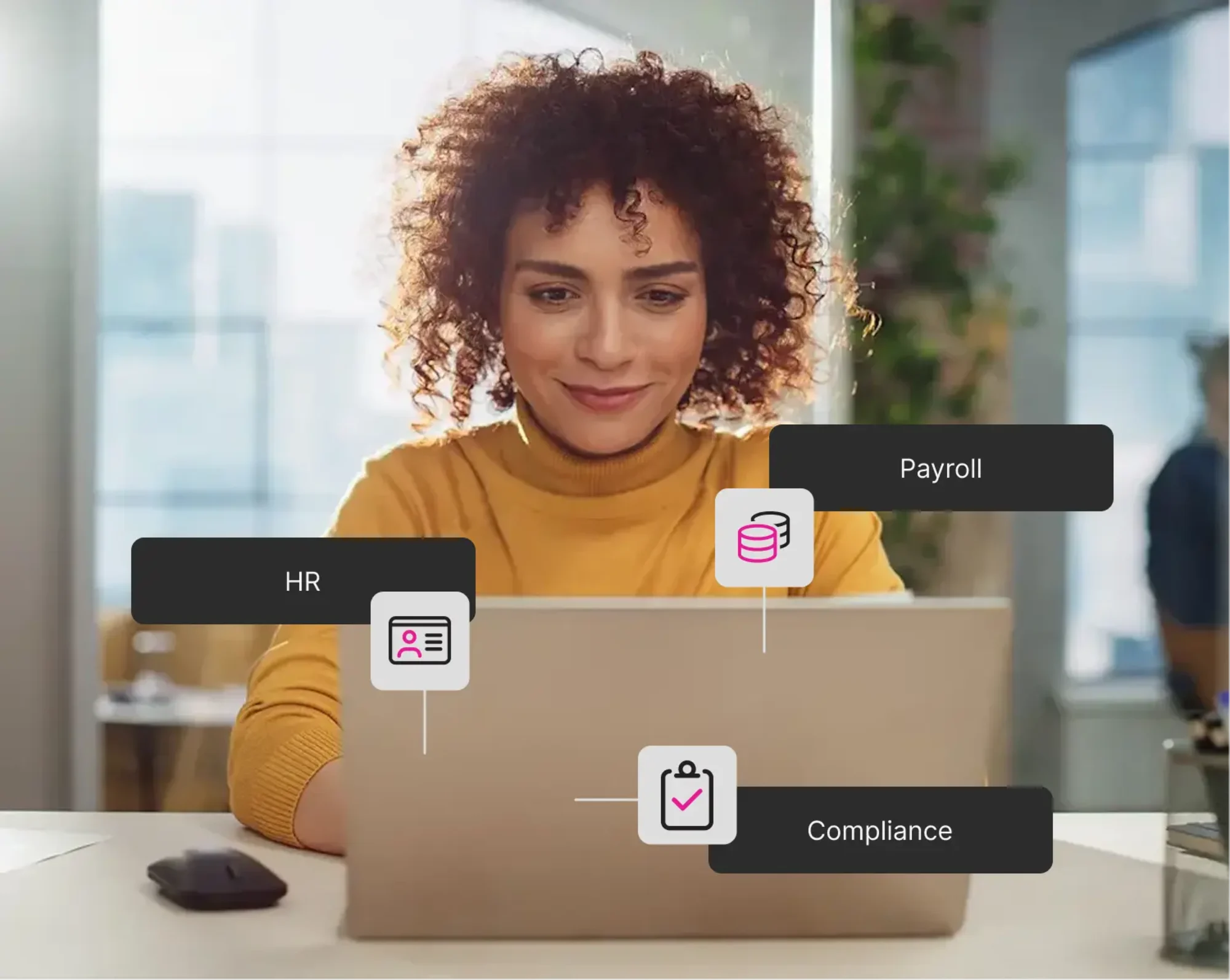 efficient woman complete company payroll