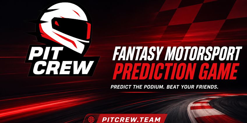 Pit Crew logo on the left.
Fantasy motorsport prediction game. predict the podium. Beat your friends.
pitcrew.team