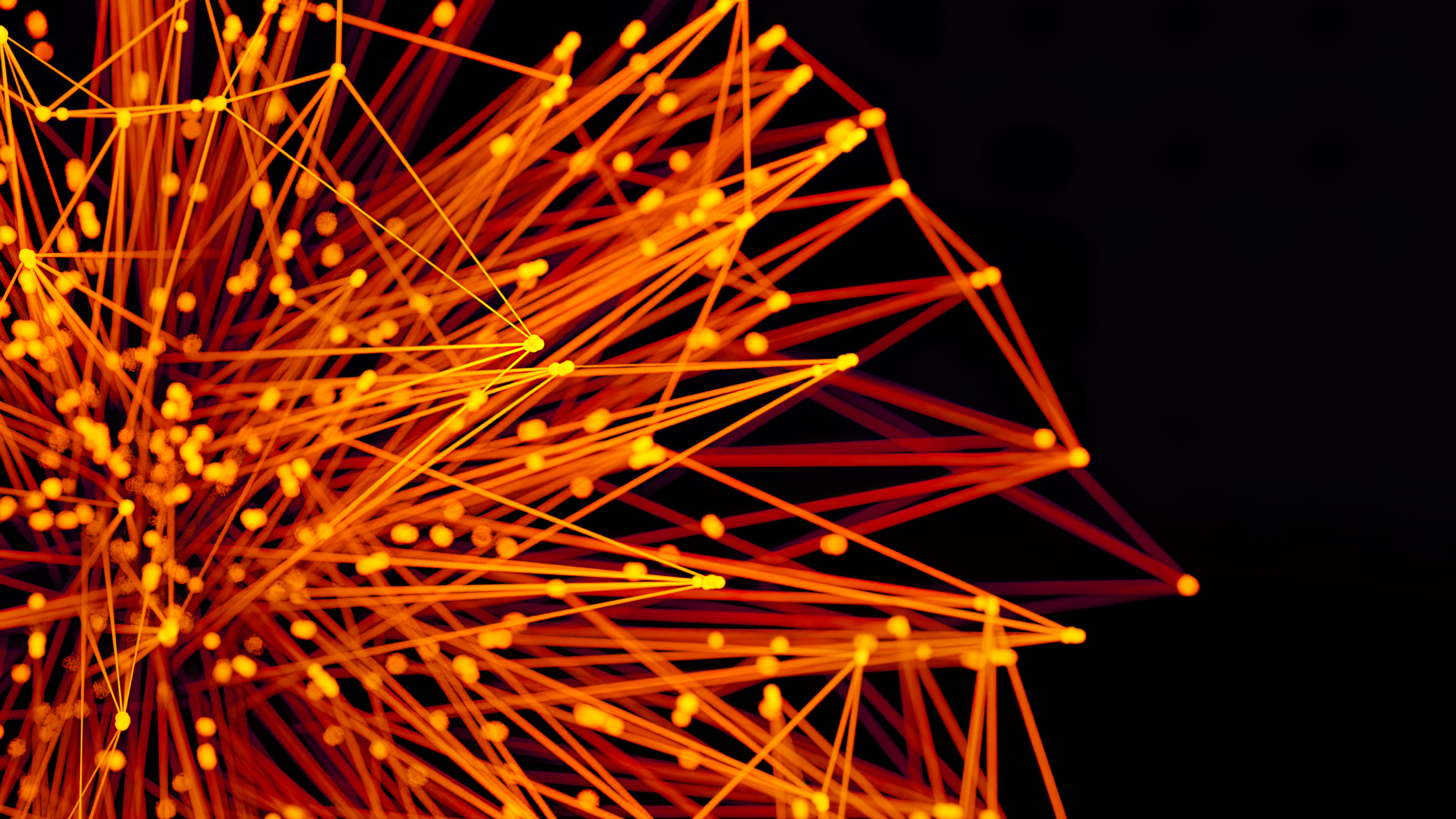 Nodes on graph in an arty style
