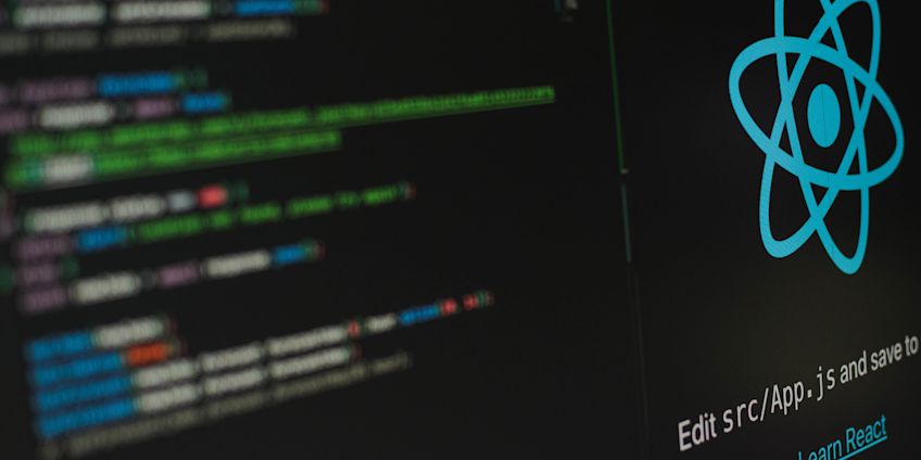 Screen showing code and react documentation