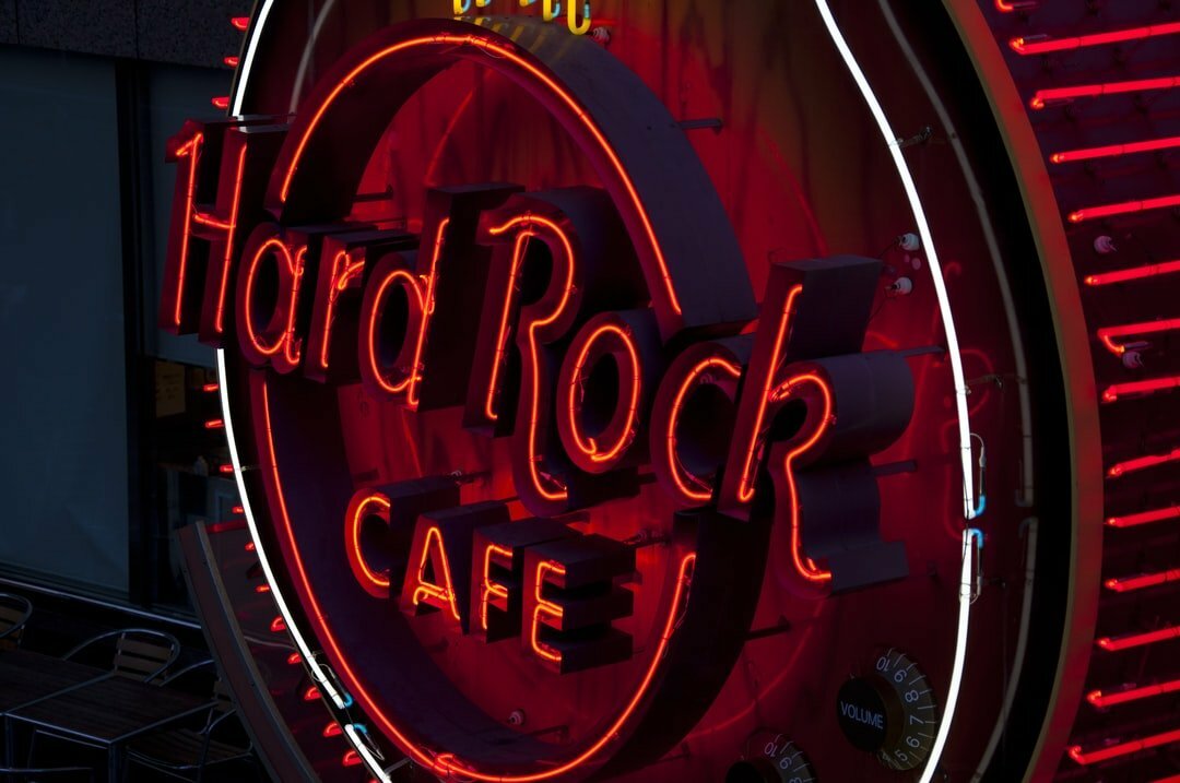 Hard Rock Cafe sign