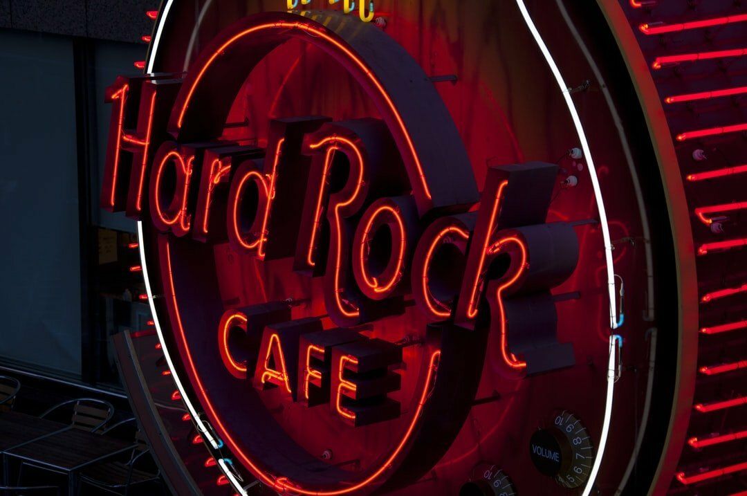 Hard Rock Cafe sign