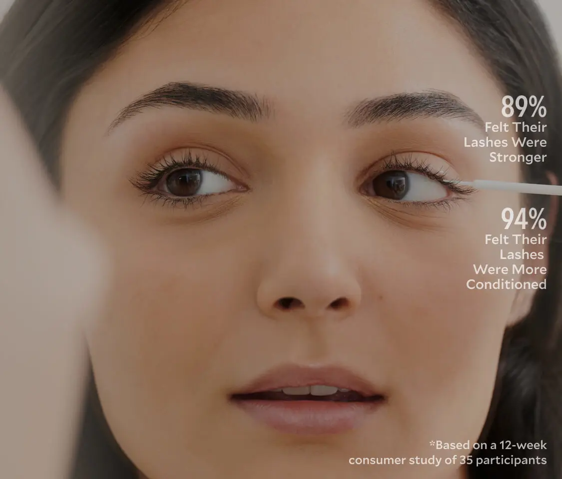 Lash serum landing page banner