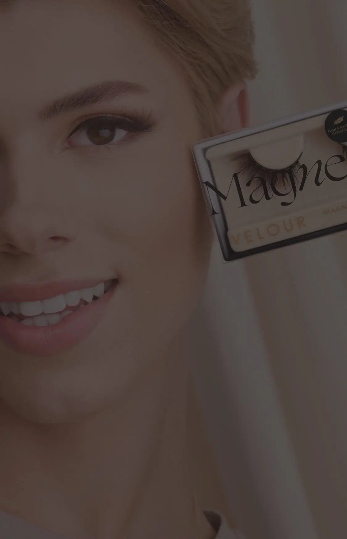 Magnetic lashes short banner