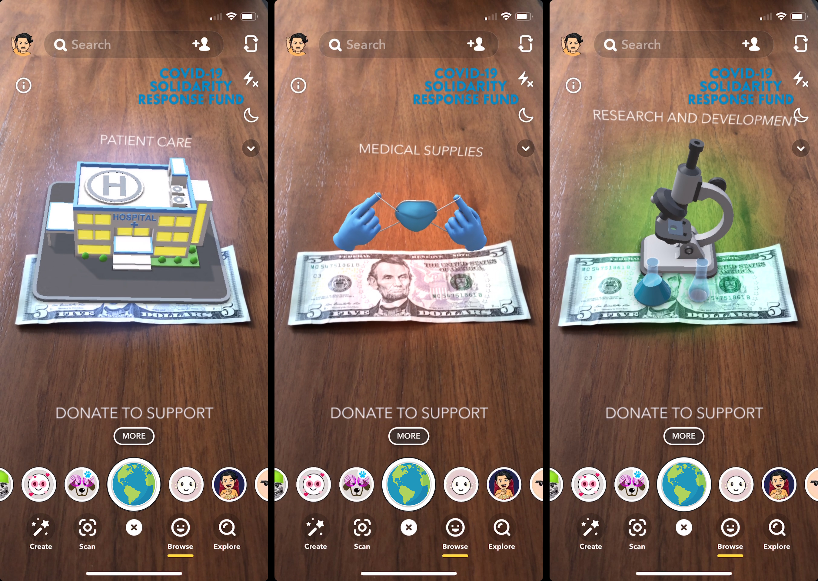 Triptych 3D experience