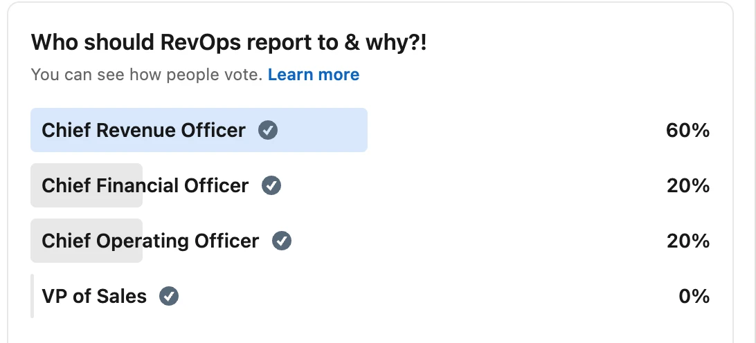 who should revops report to