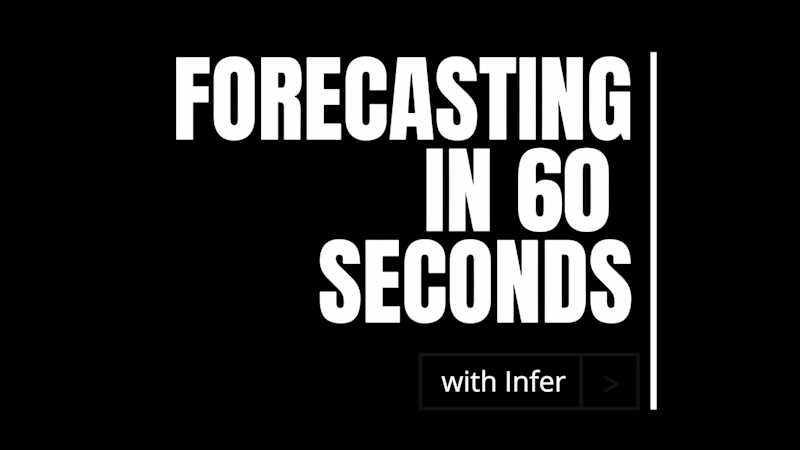 Forecasting in 60 Seconds with Infer