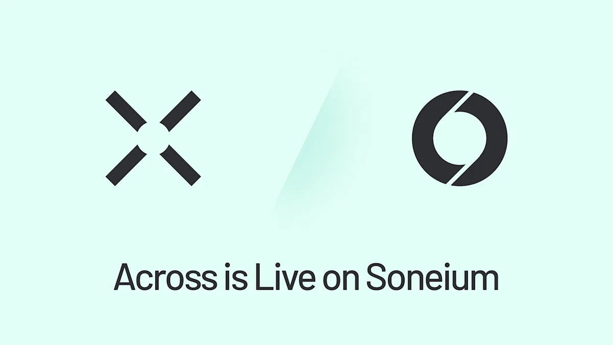 Across is now a Day-1 bridge partner for Soneium, Sony Block Solutions Labs’ entertainment-focused Layer 2 blockchain. Enjoy fast, seamless crosschain bridging!