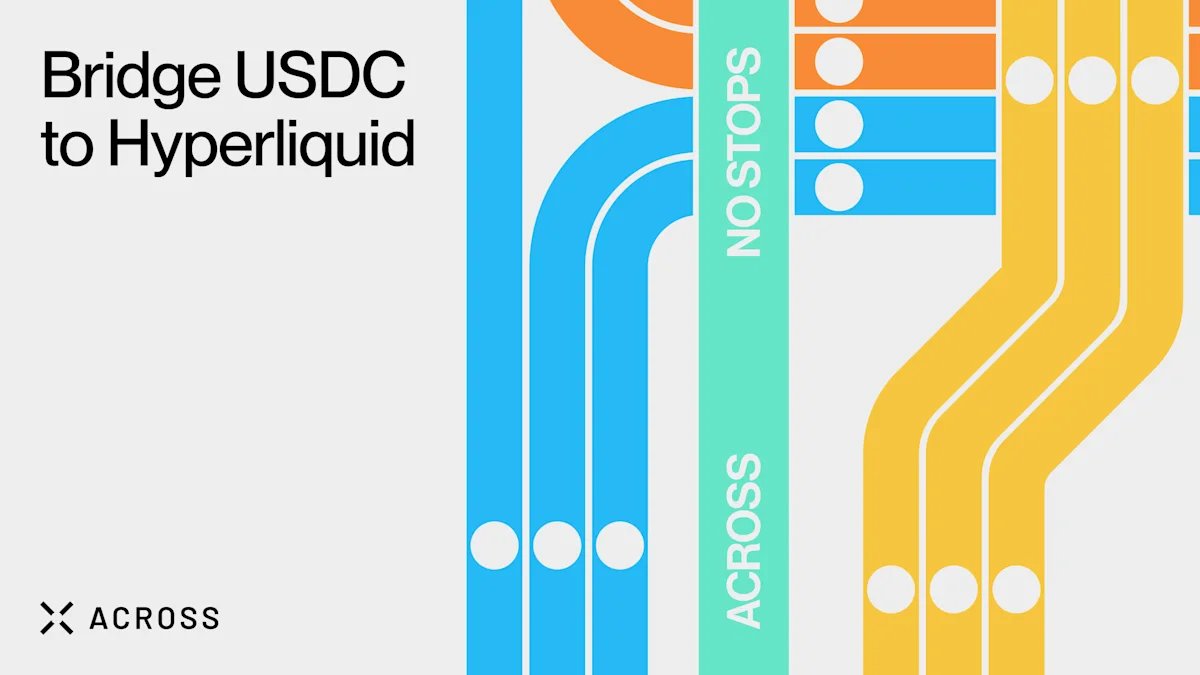Bridge up to 10M USDC directly to Hyperliquid in seconds. Across is the first bridge to offer fast and cheap one-click USDC transfers to Hyperliquid.