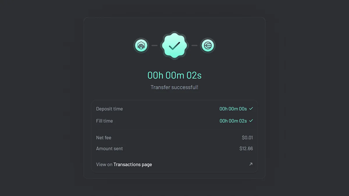 You will receive your bridged assets on Linea near-instantly.