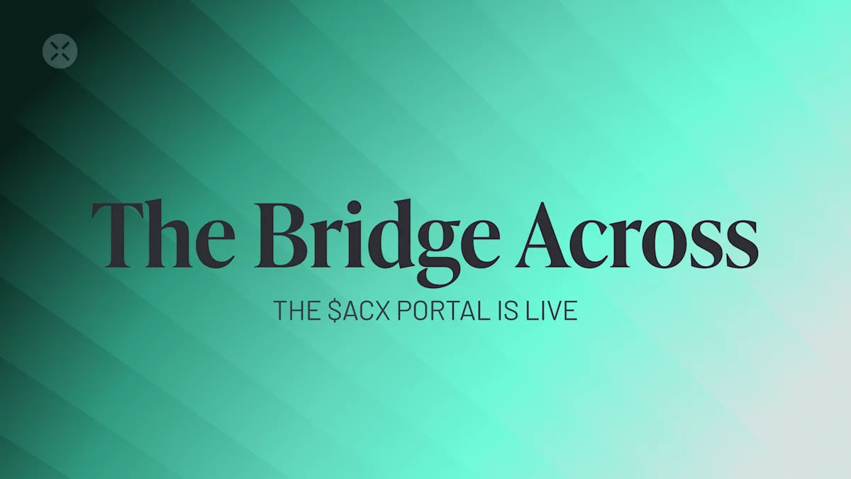 ACX Token Exchange ACX Token Portal Exchange
