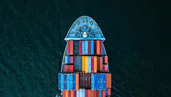 Ship carrying cargo