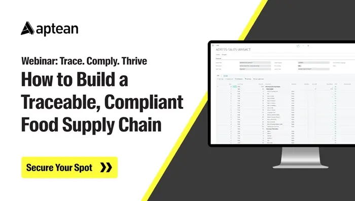 How to Build a Traceable, Compliant Food Supply Chain webinar.