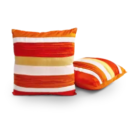 Striped accessory pillows