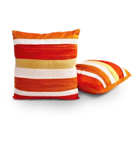 Striped accessory pillows