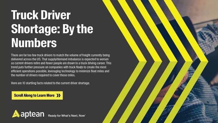 Card - Infographic - Truck Driver Shortage: By the Numbers