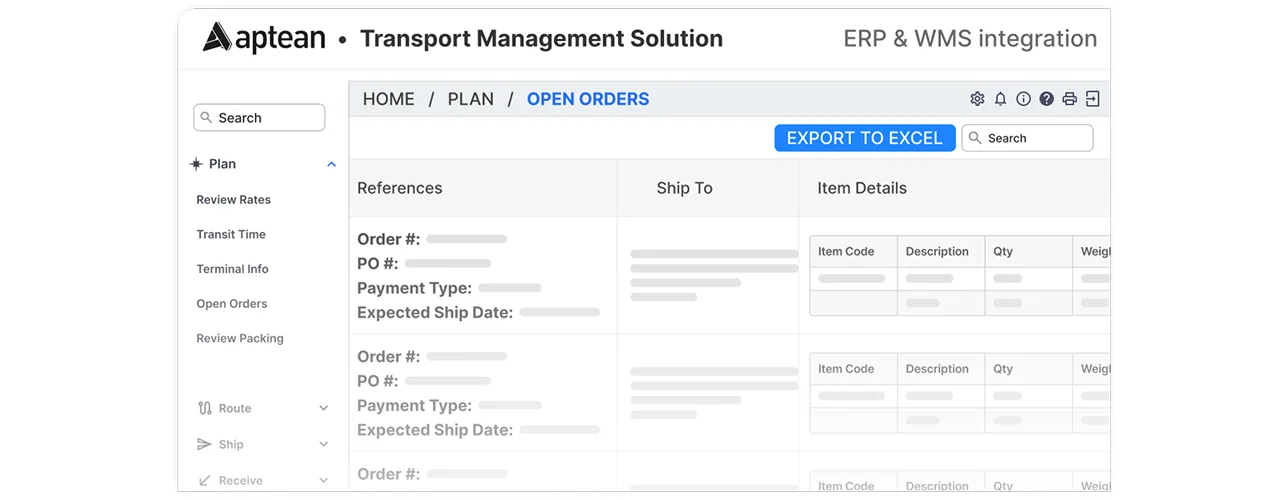 ERP & WMS integration