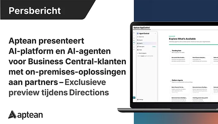Aptean introduceert een AI-platform en AI-agenten voor Business Central On-Premises Klanten