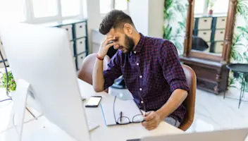 Man at desk 