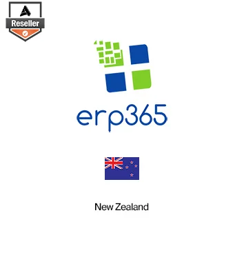 Partner Card - erp365 company logo with New Zealand flag