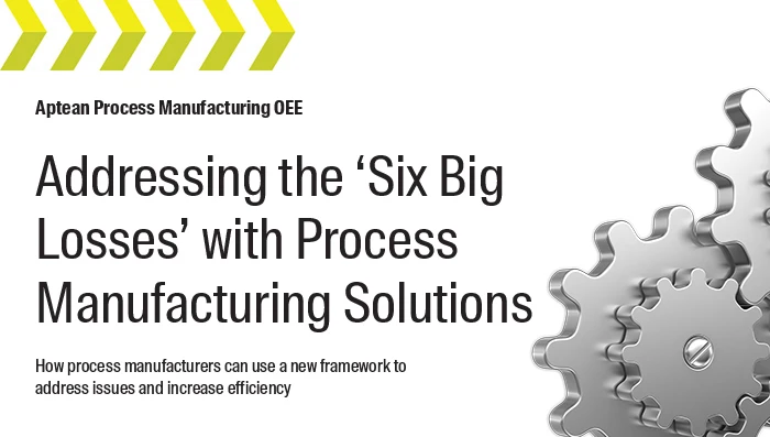 Addressing the 'Six Big Losses' with Process Manufacturing Solutions