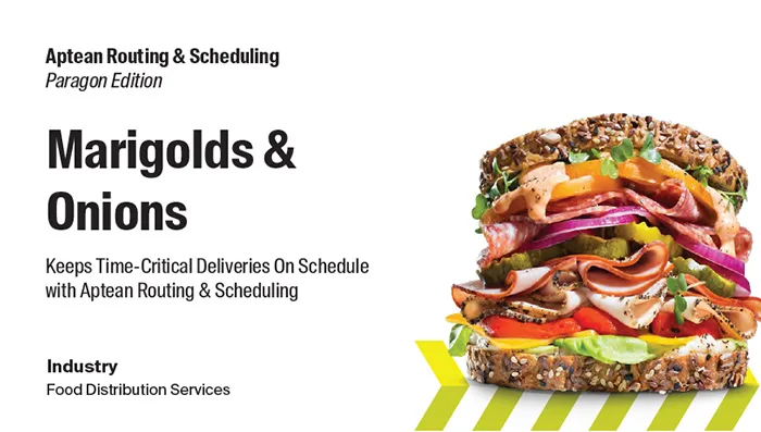 Aptean Routing & Scheduling Case Study: Marigolds & Onions