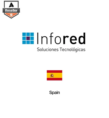 Partner Card - Infored company logo with Spain flag