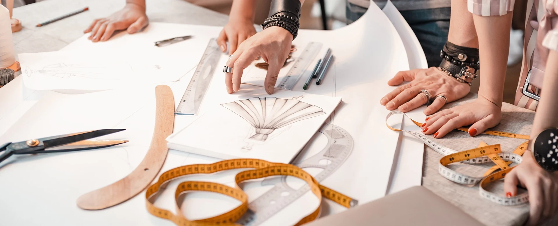 Designers design process new fashion collection