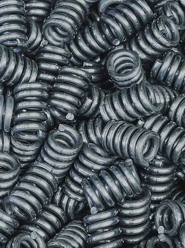 Pile of springs