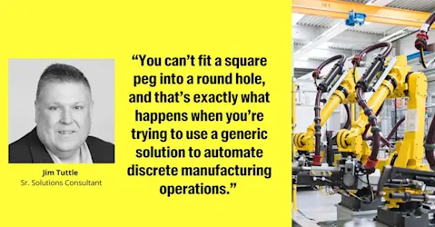 Customer quote Jim Tuttle.