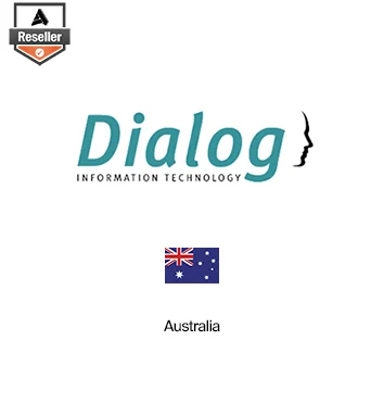 Partner Card - Dailog IT company logo with Australia flag