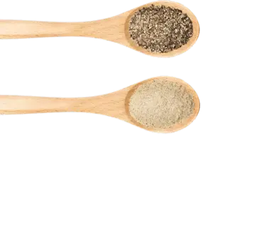 Wooden spoons with spice