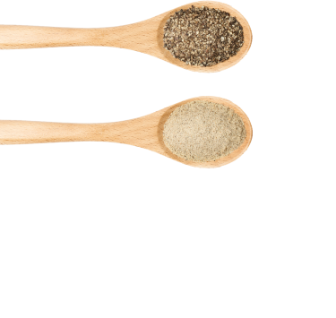 Spoons with spice