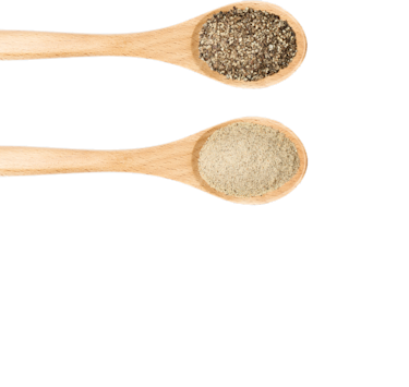 Spoons with spice