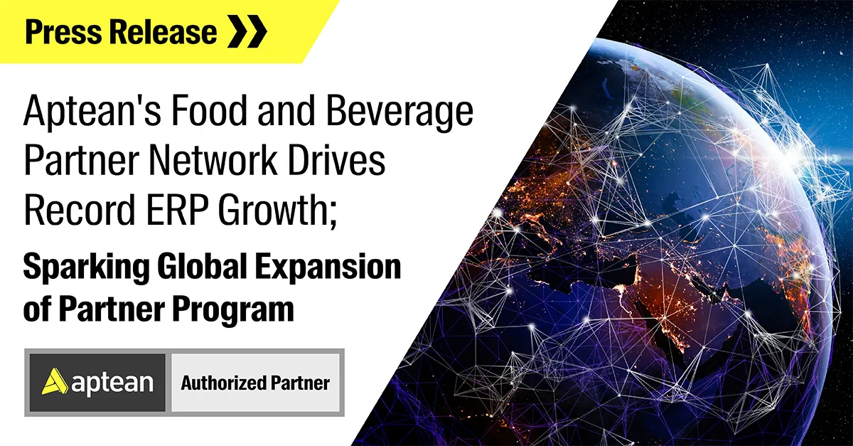 Aptean Global Expansion of Partner Program Press Release