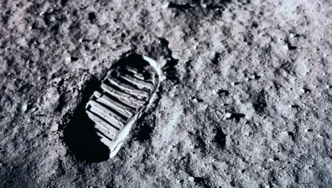 Astronaut footprint
