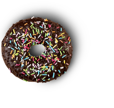 Doughnut with sprinkles