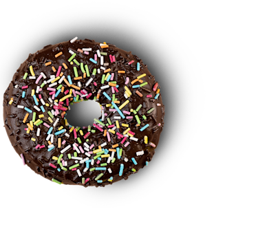 Doughnut with sprinkles