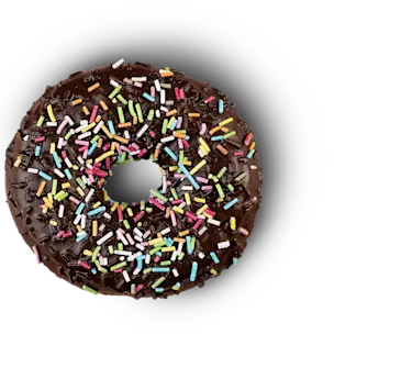 Doughnut con espolvoreado