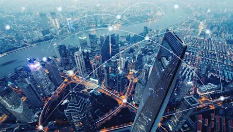 Aerial view of a city