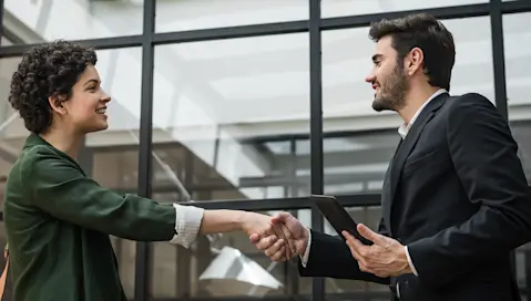 people shaking hands