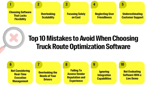 Top 10 Mistakes to Avoid When Choosing Truck Route Optimization Software