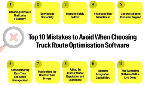 Top 10 Mistakes to Avoid When Choosing Truck Route Optimisation Software