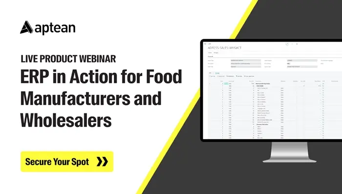 ERP in Action for Food Manufacturers and Wholesalers - Webinar